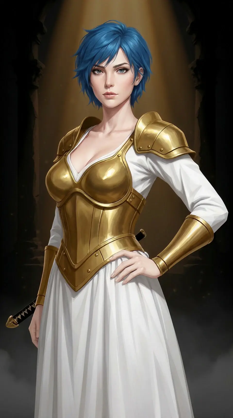 AI-forged hero portrait created with the Mythx character creator (example 1)