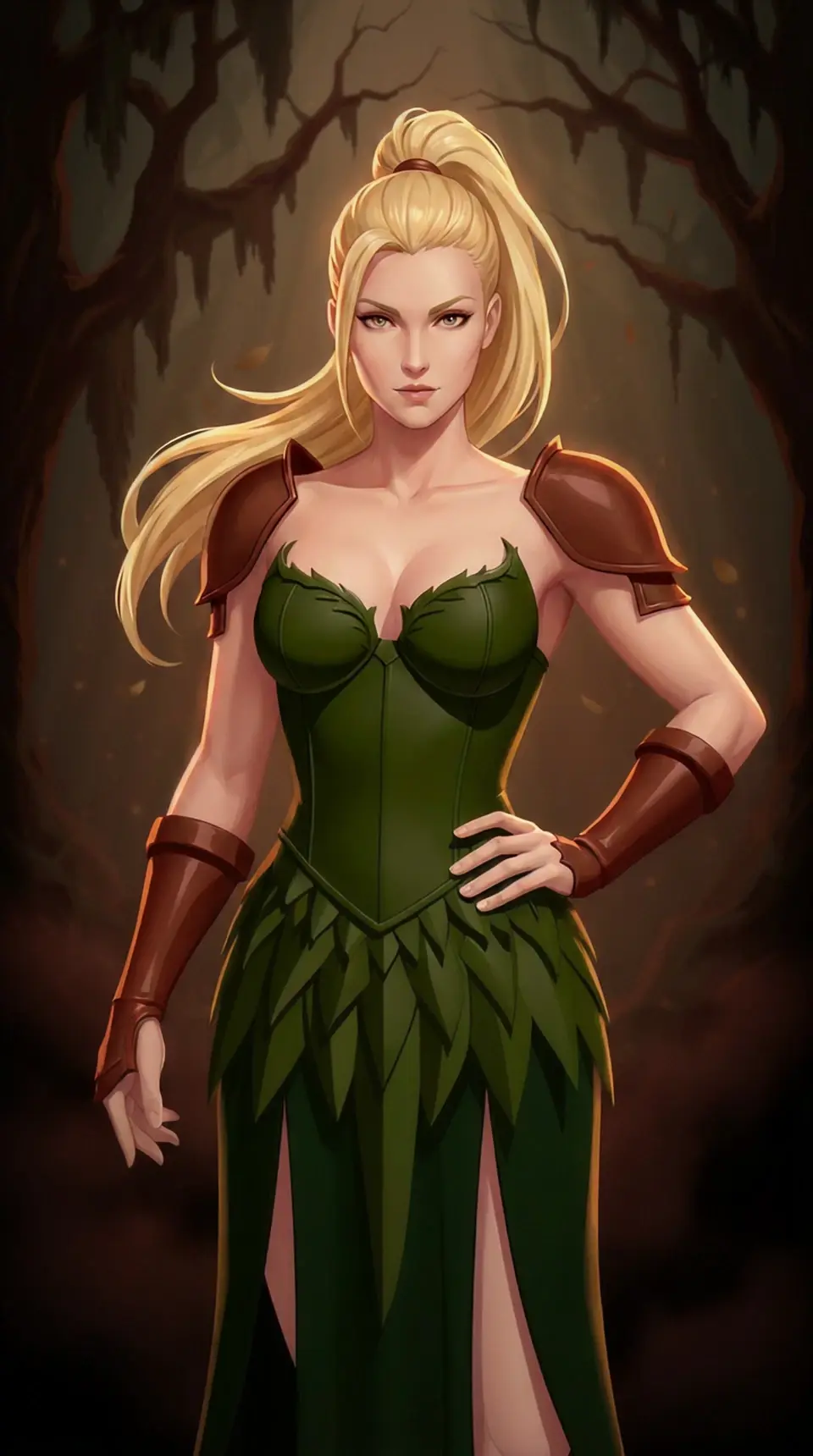 AI-forged hero portrait created with the Mythx character creator (example 3)