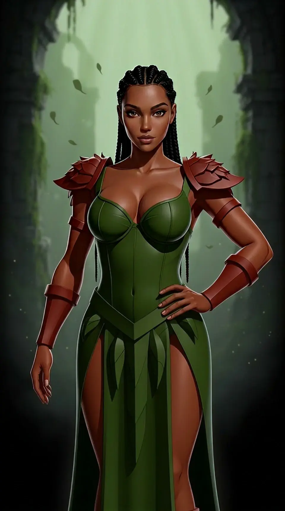 AI-forged hero portrait created with the Mythx character creator (example 5)