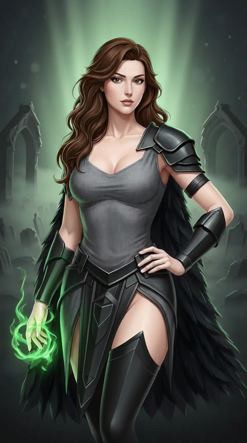 AI-forged hero portrait created with the Mythx character creator (example 6)