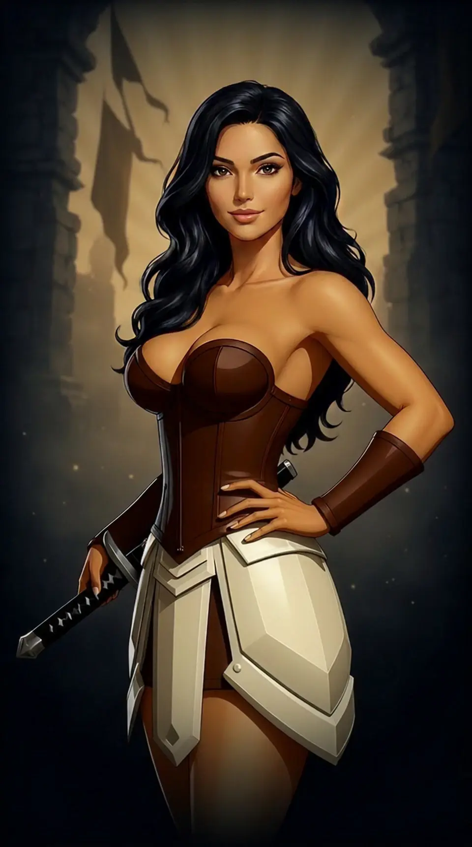 AI-forged hero portrait created with the Mythx character creator (example 11)